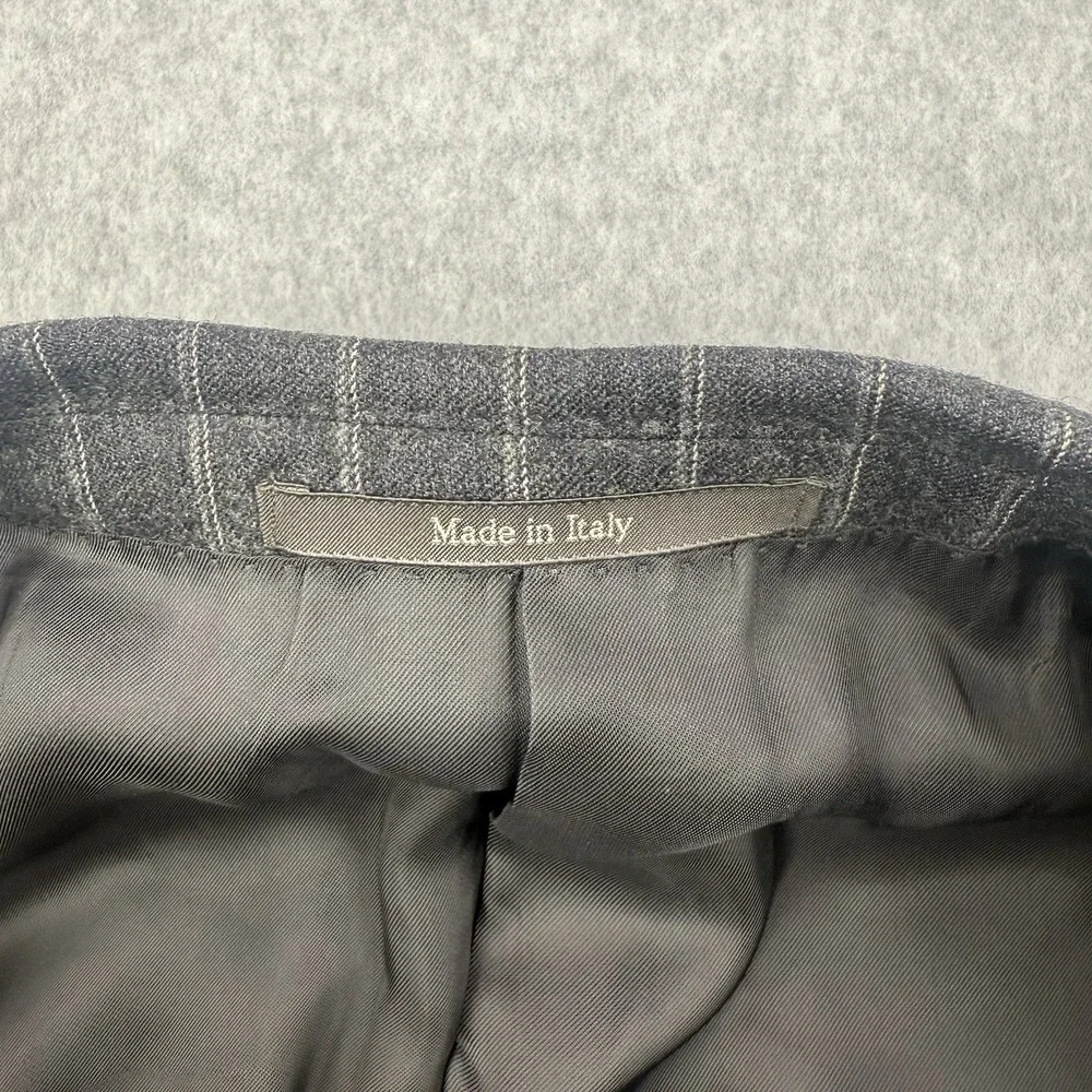 Ermenegildo Zegna Blazer Mens‎ 54R Gray Striped Neiman Marcus Wool Sports Coat